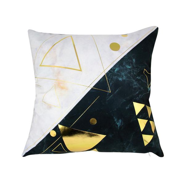 

lanlan retro style marbling stamping throw pillow cover without filling