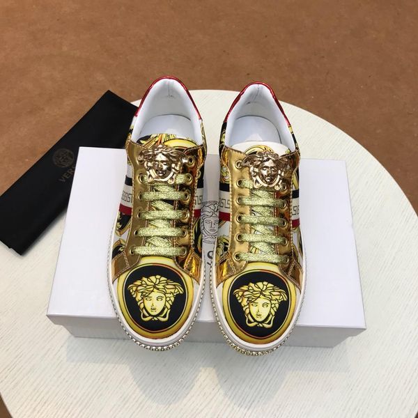 

2020 fashion designer sneakers men's dress shoes hiking shoes party casual racing shoes size 38-44, Black