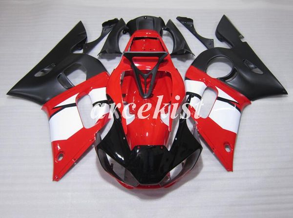 

4 gifts new abs motorcycle full fairings set fit for yamaha yzf-r6 1998 1999 2000 2001 2002 r6 bodywork set custom red black