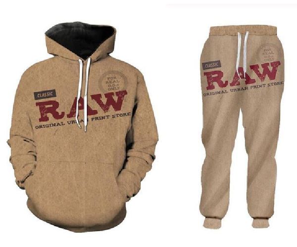 

новые мужчины / женщины супер сырье прокатки бумаги смешные 3d печати мода спортивные костюмы crewneck толстовка и брюки 2 шт набор толстовк, Gray