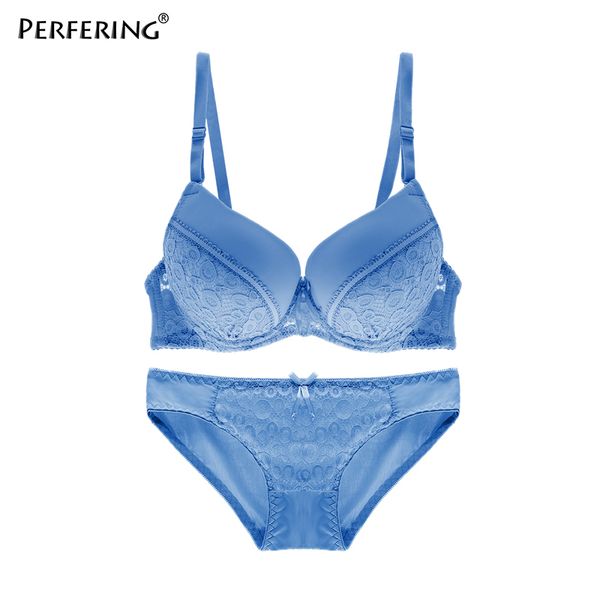 

perfering bra set new underwear cotton push-up bra and panty sets brand lace lingerie women brassiere dropshipping, Red;black