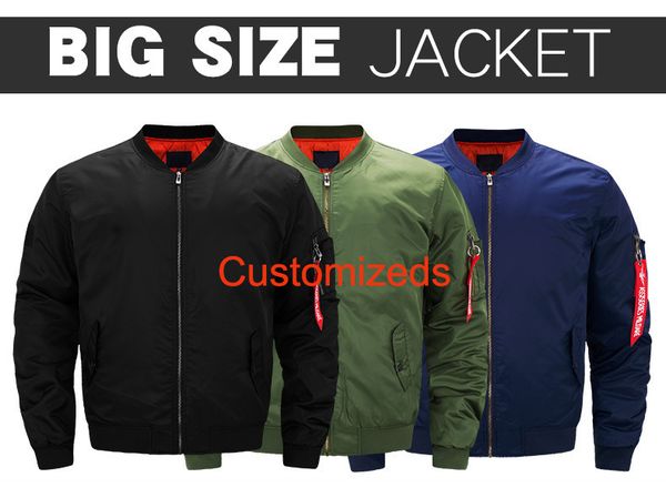 

customized pure cotton thickened flying jacket men's autumn winter cotton fashion cardigan customizable jacket, Black;brown