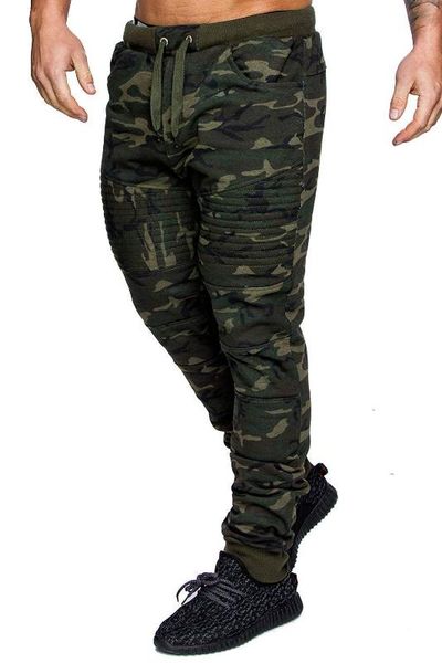 

autumn fleece camo pants fitness casual elastic pants bodybuilding clothing winter camouflage warm sweatpants joggers, Black