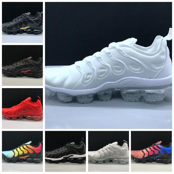 

ntnv1a 2018 wholesale rainbow full black whitered tn men's run sport footwear sneakers casual shoes size