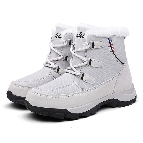 

winter women casual snow boots winter warm boots thick bottom platform waterproof ankle high for women 01-1623, Black