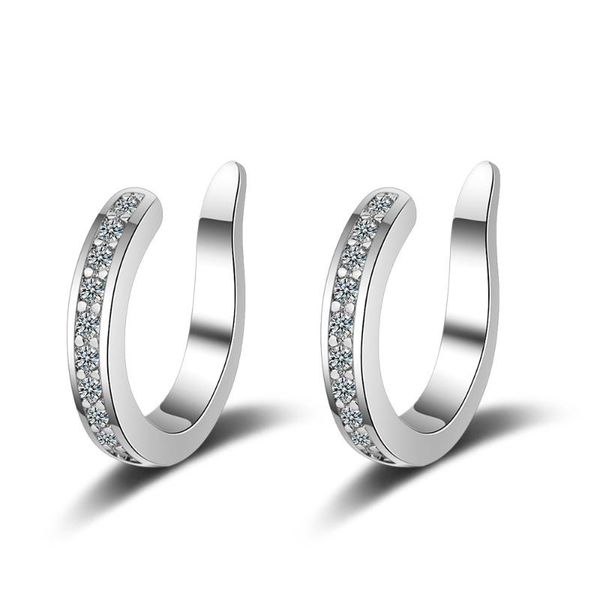 

simple 925 silver earcuff clip earring women ear cuffs for non pierced ears no hole clip on earrings cartilage earing cuff