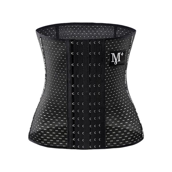 

yoga slimming breathable steel bone girdle belt sports slimming abdomen belt, Black;gray