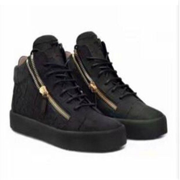 

2020 new for men party designer sneakers lovers genuine leather high studded spikes casual flats red bottom luxury shoes gt0, Black