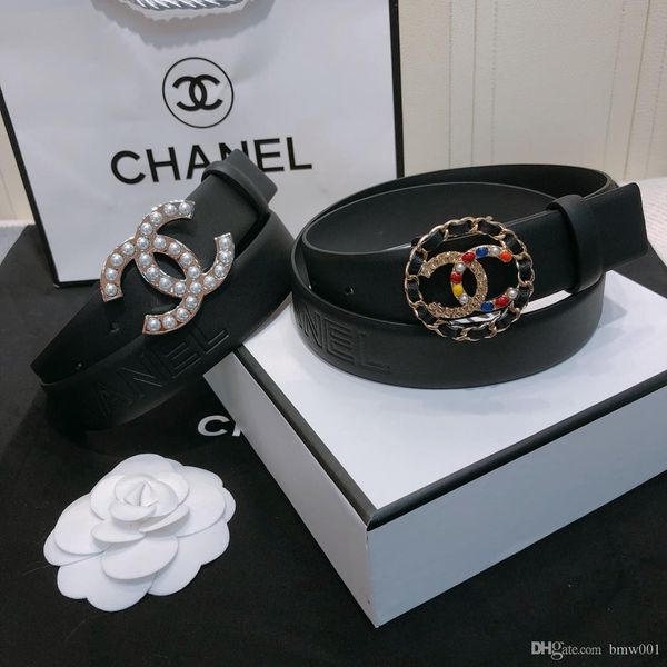 

2019 new designer fashion classic luxury ladies belt, pearl crystal diamond buckle ladies wild dress jeans belt, Black;brown