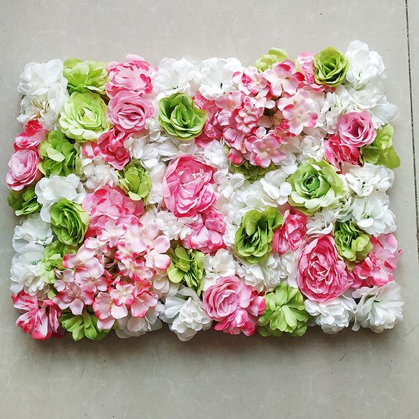 

60x40cm luxury silk artificial flower panels, roses, peonies, hydrangea floral backdrop for party wedding flower wall decoration