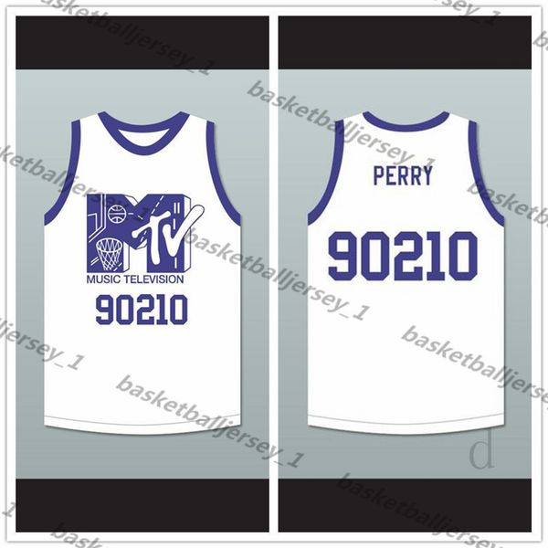 

custom made luke perry 90210 basketball jersey first annual rock n' jock b-ball jam 1991-1 man youth size s-5xl any name number, Black;red