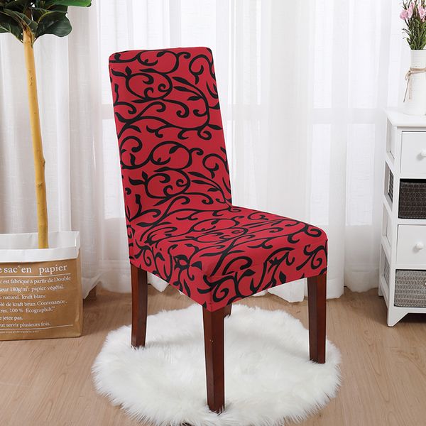 

1/2/4pcs spandex elastic printed dining chair slipcover modern removable anti-dirty kitchen seat case chair covers for banquet