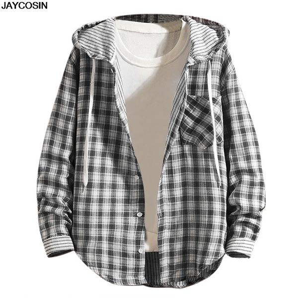 

klv windbreaker hoodie new plaid coat jackets men's autumn hip hop jackets streetwear classic coats bomber 9911, Black;brown