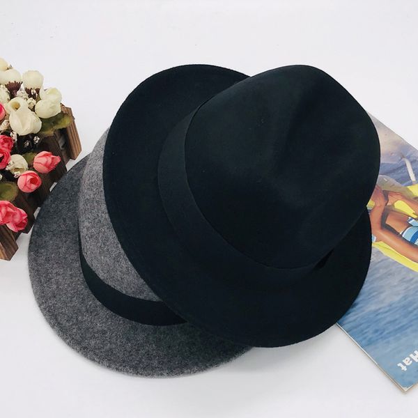 

joker korean woolen hat autumn winter british retro jazz hat classic british style fcmym-349, Blue;gray