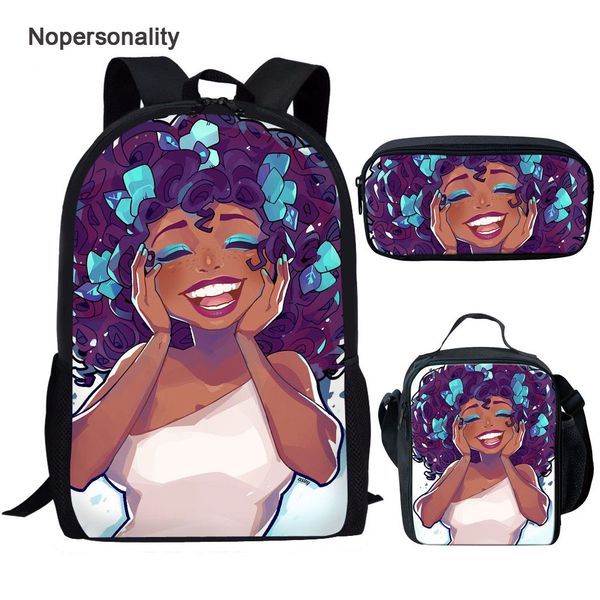 

nopersonality cute black girl magic bookbag african school bag sets cute cartoon primary elementary children schoolbags mochila