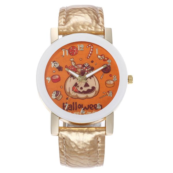 

2019 halloween student quartz watch decorative watch child halloween gift, Slivery;brown