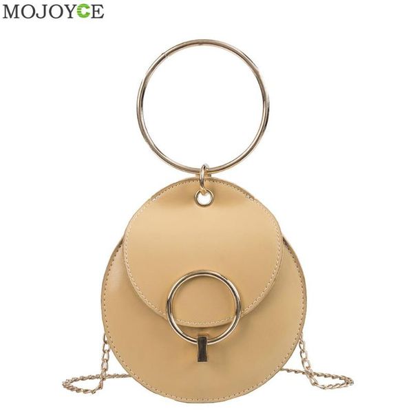 

мода круглый женщины небольшой посланник тотализаторы сумка искусственная кожа женский мини кошелек сплошной цвет цепи плечо crossbody сумки