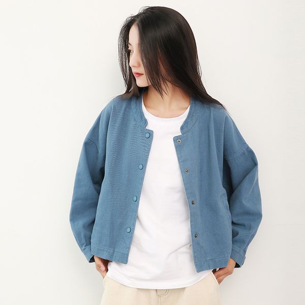 

women's jackets aransue coat women spring and autumn short jacket korean lazy wind outwear, Black;brown