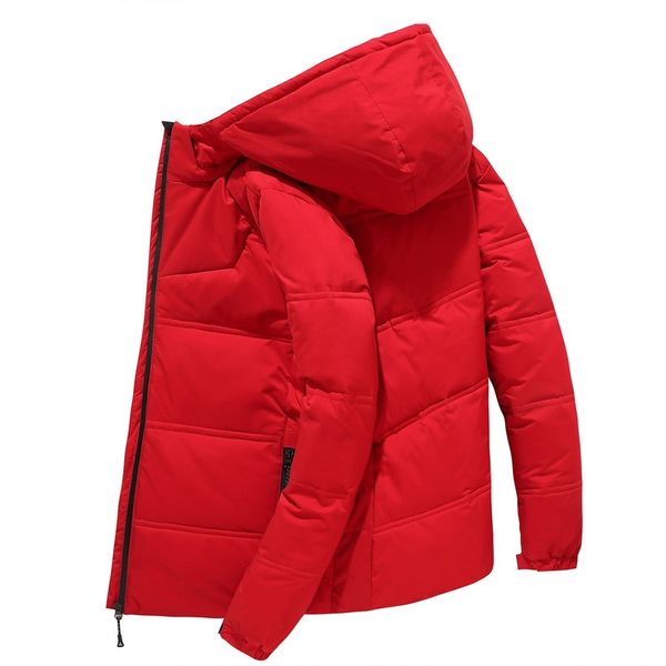 

white duck thick down jacket men coat snow parkas male warm brand clothing winter down jacket outerwear, Black