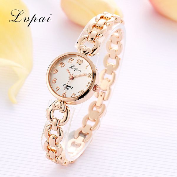 

fashion women watch bracelet watch round dial crystal stainless steel quartz wrist watches ladies #b, Slivery;brown