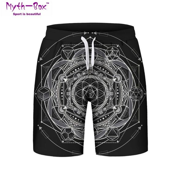 

summer man's beach shorts plage sports pants geometric printed loose running shorts s-3xl surfing short male surf board swimwear