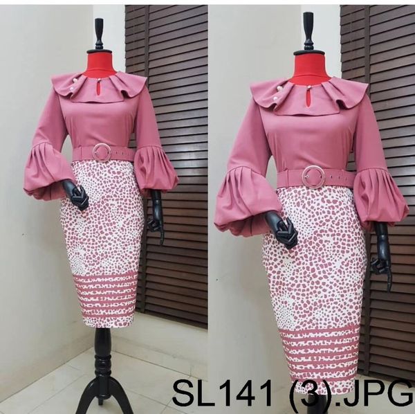 

african dresses for women pink color women office dress match belt 3xl dashiki african dresses for, Red