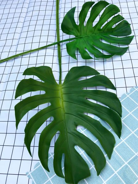 72cm Long Verde Artificial Monstera Tartaruga Folha de Parede Artificial Planta Palm Folhas Samambaia Folhas Casa Casamento Jardim Decoração Folhas Tropicais