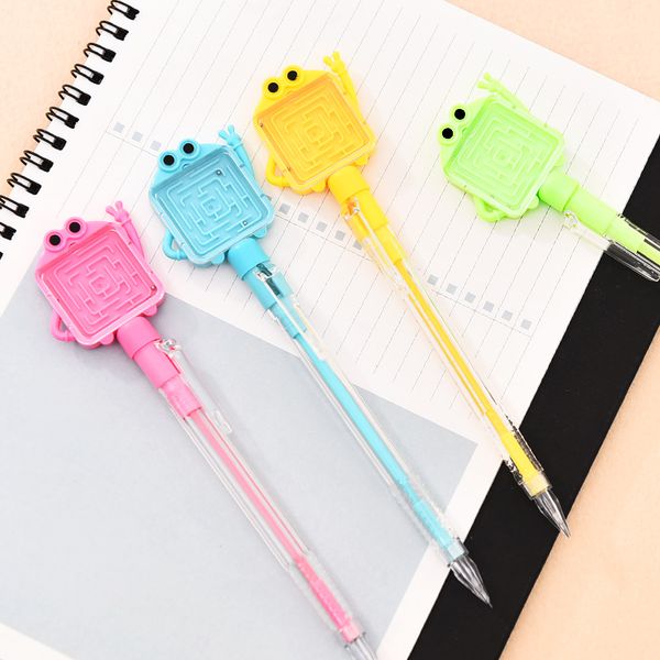 

creative maze activities pencil 0.5mm candy color mechanical pencil writing pupils learning office stationery wholesale, Blue;orange