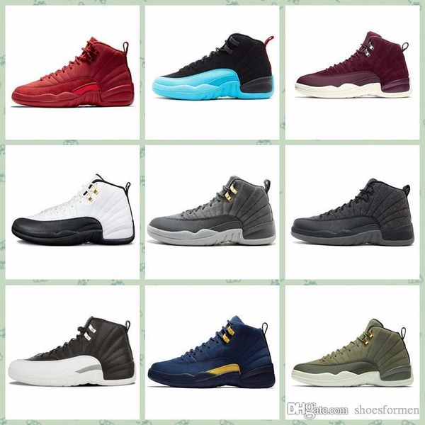

j012ha designer brand men basketball shoes aj 12 12s fiba ovo wings cny class of taxi good quality sports trainers sneakers