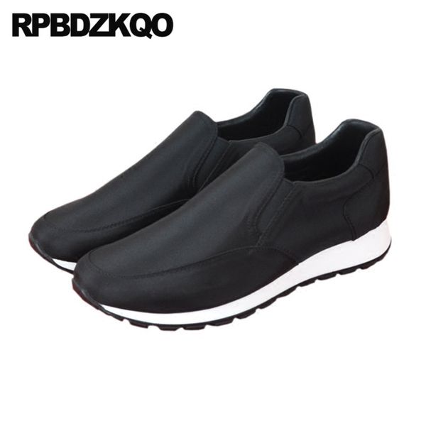 

italy sneakers men shoes brand casual european flats trainers black italian slip on spring and autumn skate runway