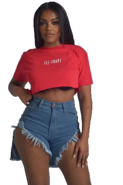 

summer women jeans street casual tassel shorts denim loose jean plus size jeans woman, Blue