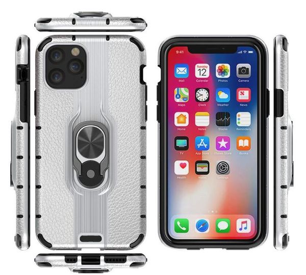 

новый heavy duty противоударных двухслойного доспех случай телефон держатель кольцо крышка для iphone 11 pro max xs samsung note 10 plus