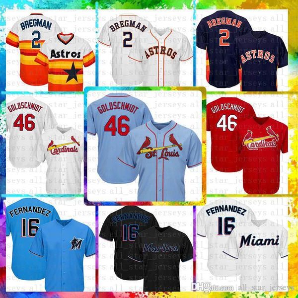 

2019 new St. Louis Jersey 2 Alex Bregman Cardinals 46 Paul Goldschmidt Houston A1 Jose Fernandez Astros Miami Manny Machado Marlins Padres