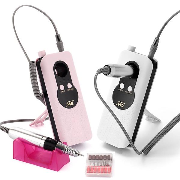 

35000rpm nail drill machine portable rechargeable pedicure strong polishing electric machine for manicure nail tools, Silver