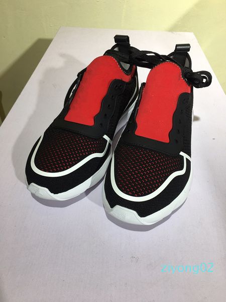 

new donna flat men sneakers designer luxury mens red bottoms shoes womens rivet spiky sock junior spikes flat shoes 02z, Black