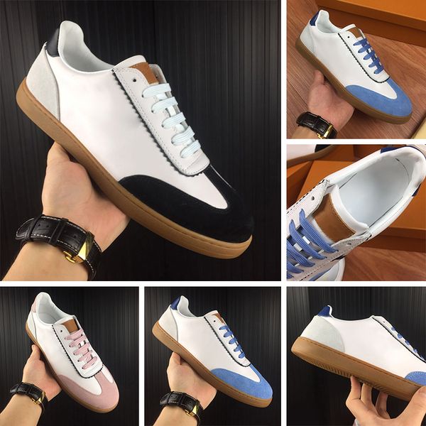 

running shoes trainers for men sneakers fashion designer tripe s sports shoes vintage style white calfskin shoes party shoe size 39-45