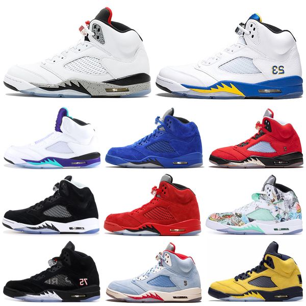 

5 5s Men Basketball Shoes TROPHY ROOM Fab 5 SP Michigan Laney PSG Fire Red Space Jam Oreo Mens Trainers Sports Sneakers 7-13