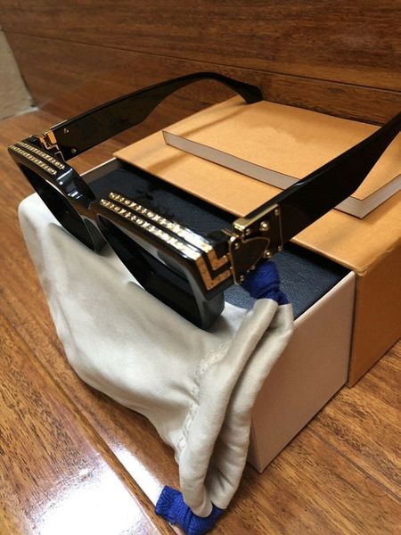 

миллионера m96006wn очки полный кадр vintage солнцезащитные очки для мужчин блестящие золото горячее надувательство позолоченные top, White;black