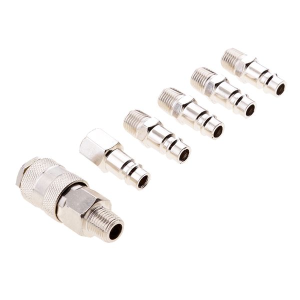

1/4'' bsp air compressor coupler fittings line hose connector quick release