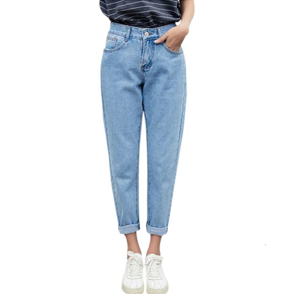 

jeans femme women pants autumn jeans women fashionable blue high waist loose solid jeans female harem pants trousers boyfriend women