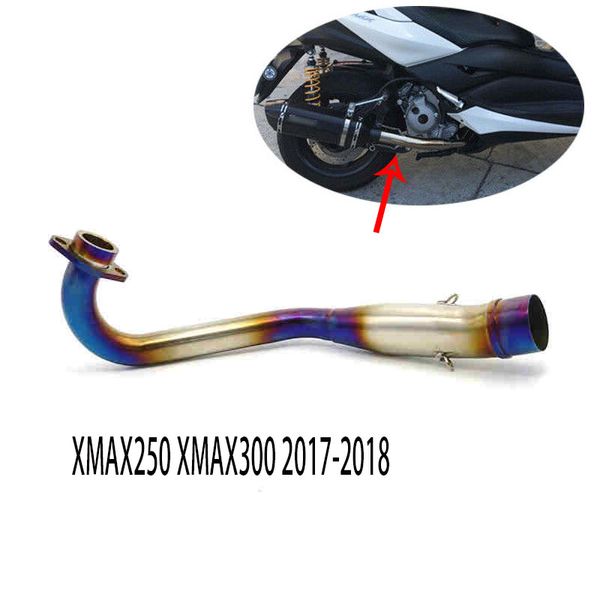 

for yamaha xmax300 xmax250 17 - 18 motorcycle exhaust mid muffler pipe link middle tube slip on pipe xmax x-max 300 250