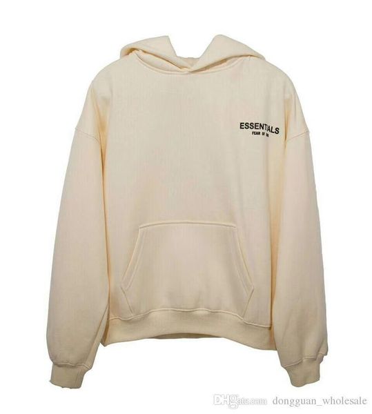 

fear of god essentials hoodies men 1e:1 five-pointed star 2019 new sweatshirts pullover fear of god hoodie, Black