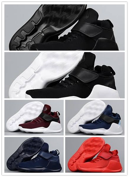

all black kids kwazi designer shoes children boys girls basketball shoes zapatos enfant high running sneakers size eu28-35