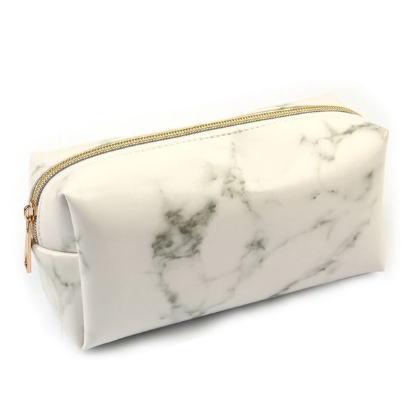 

fashion cosmetics case large capacity marbling practical storage travel makeup bag container portable pu leather multi use