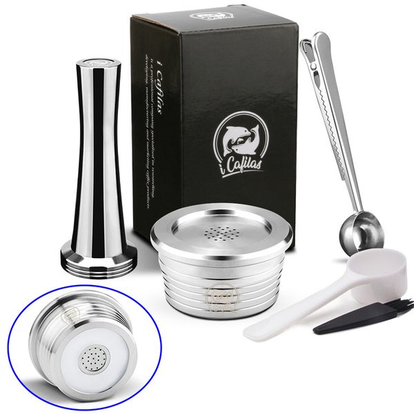 

stainless steel coffee capsule spoon brush kit for delta q ndiq7323 machine tool
