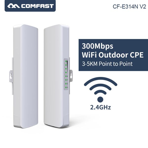 

2pcs 1-3km long range 300mbps outdoor mini wireless bridge wifi cpe access point wifi 2*14dbi wi-fi antenna nanostation