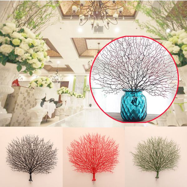 

flowers plant coral branch peacock shape home party wedding decoration decor