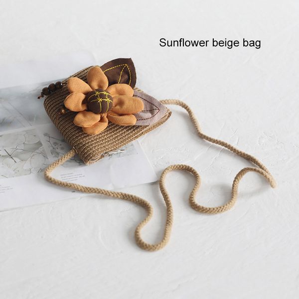 

hat bag set wide brim straw hats cap single shoulder bag for kids spring summer beach c55k sale