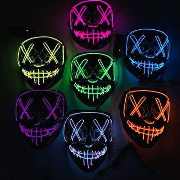 

halloween mask led light up funny masks the purge elections year great festival cosplay costume supplies party masks eea470
