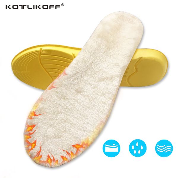 

kotlikoff warm foot massage fur heated insoles soles for shoes thick insole foot massage shoe sole pads inserts accessories, Black